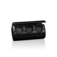 Vintage 3 Watch Roll Black