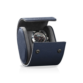 Charles Single Watch Roll Blue & Anthracite