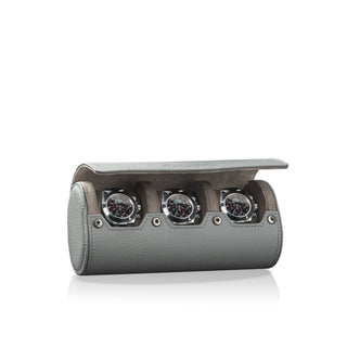 Charles Triple Watch Roll Gray & Gray