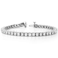 14KT WHITE GOLD TENNIS BRACELET 8.42CT