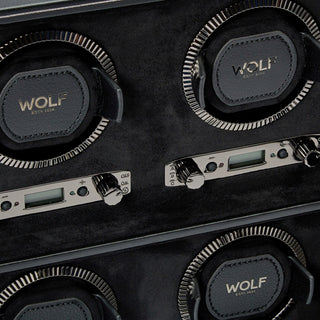 WOLF British Racing 6 Piece Watch Winder | Black