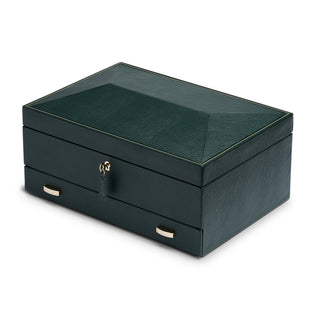 WOLF British Racing 10 Piece Watch Box with Storage | Green