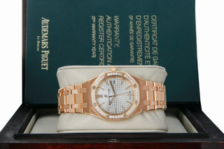 AUDEMARS PIGUET ROYAL OAK 37MM (20BP) #15451O (FACTORY DIAMOND BEZEL)