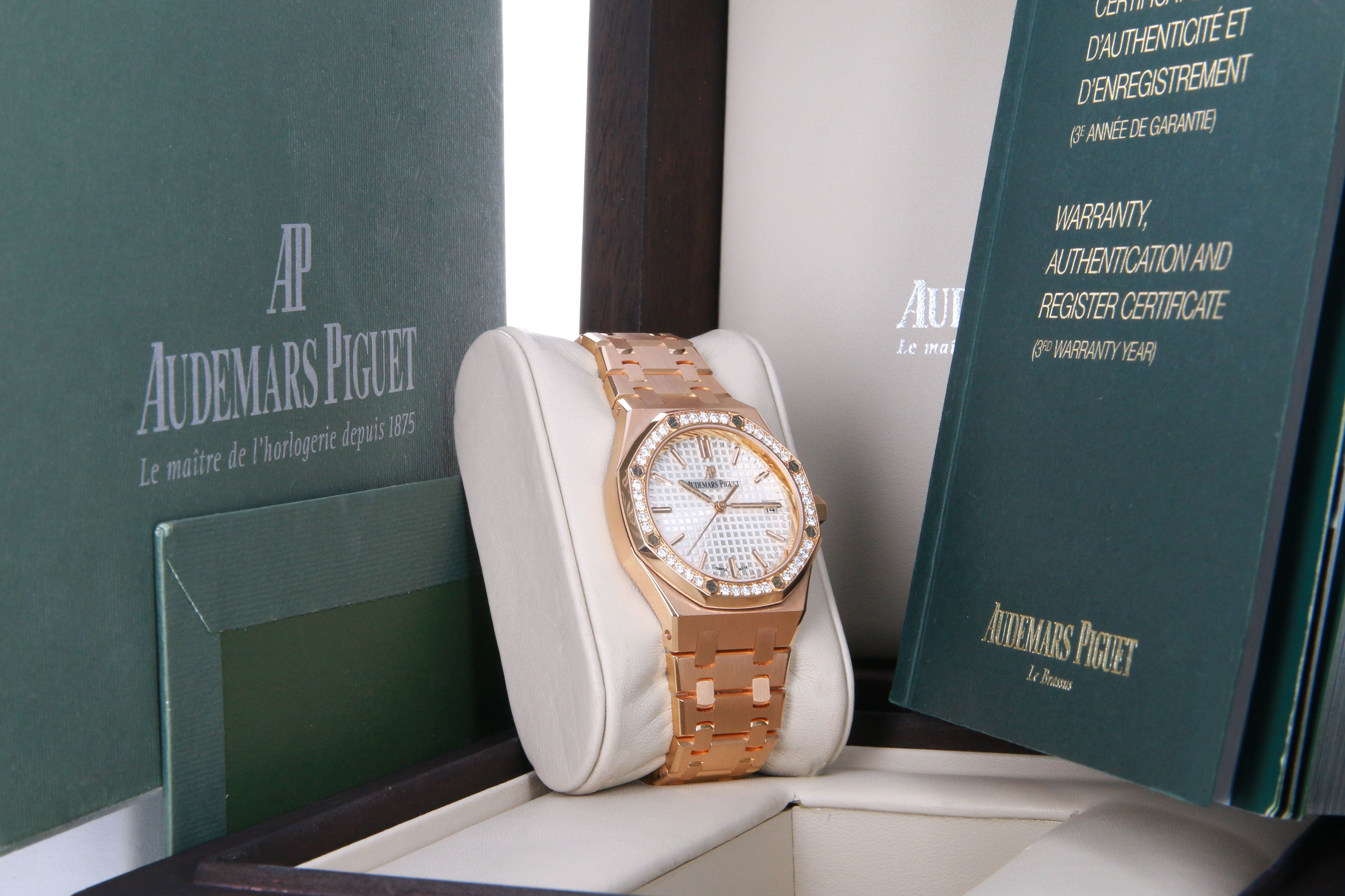AUDEMARS PIGUET ROYAL OAK 37MM (20BP) #15451O (FACTORY DIAMOND