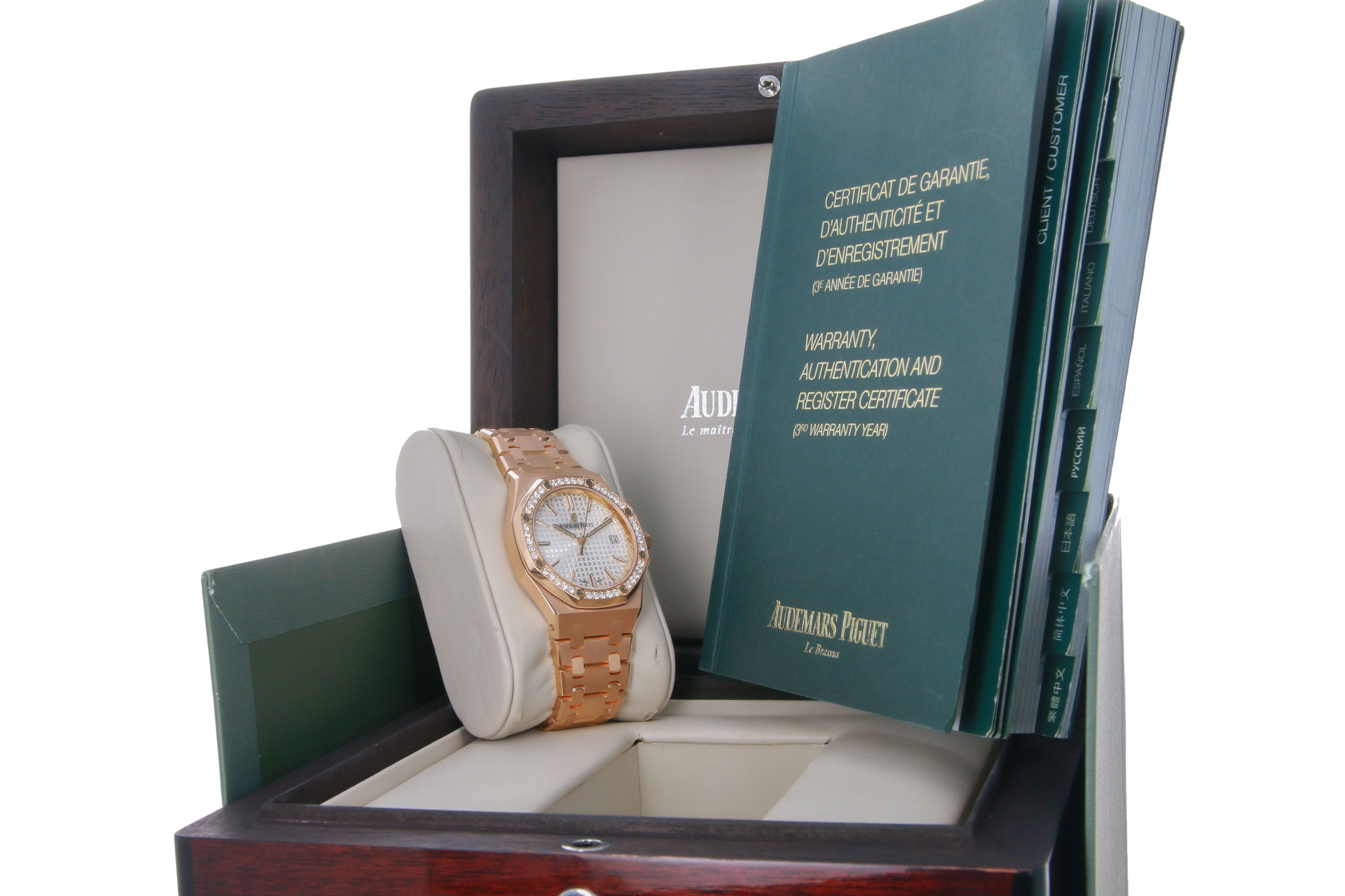 AUDEMARS PIGUET ROYAL OAK 37MM (20BP) #15451O (FACTORY DIAMOND
