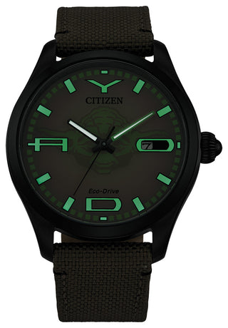 Citizen Star Wars Yoda Ref. BM6839-06W watch — Watchfinder Canada, dial detail