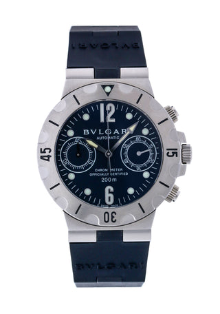 BVLGARI SCUBA DIAGONO CHRONOGRAPH 38MM #SCB38S