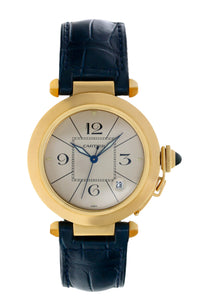 CARTIER PASHA 38MM 18K YELLOW GOLD #1989 (JUST SERVIED AT CARTIER).