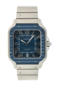 Cartier Santos 40mm Blue Bezel(B+P)