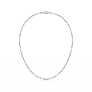 14KT WHITE GOLD LAB GROWN DIAMOND TENNIS NECKLACE 8.77CT