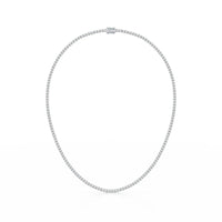 14KT WHITE GOLD LAB GROWN DIAMOND TENNIS NECKLACE 8.77CT