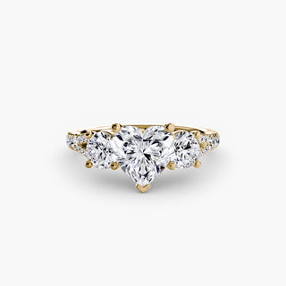 Three-Stone with Pavé Band 3