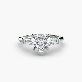 Three-Stone Ring (Baguette Side Stones)