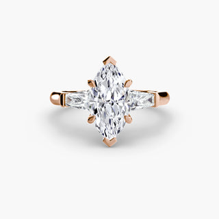 Three-Stone Ring (Baguette Side Stones)