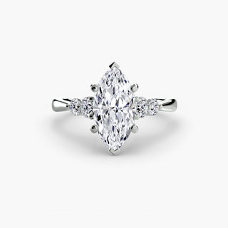 Solitaire with Shoulder Accents 2