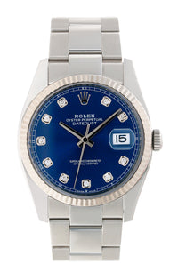 ROLEX DATEJUST 36MM (21BP) #126234 (FACTORY DIAMOND DIAL)
