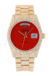 ROLEX DAY DATE 36MM (2000) (CUSTOM DIAMONDS)  #118205