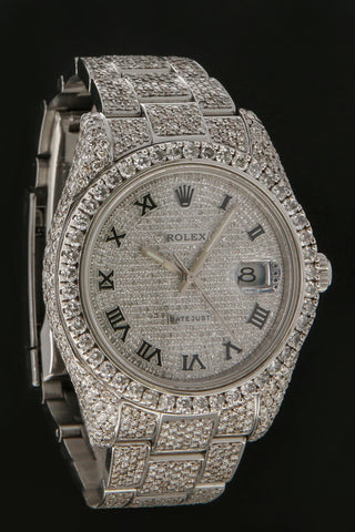 Rolex Datejust 41mm (18BP) Custom diamonds