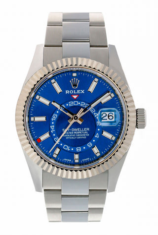 Rolex White Rolesor Sky-Dweller Watch (BP23)