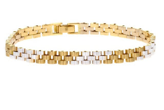 WF 18K YELLOW & WHITE GOLD BRACELET