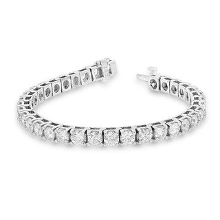 CUSTOM MADE WHITE GOLD TENNIS BRACLET