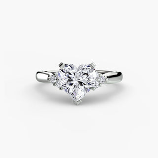 Solitaire with Cluster Shoulders 2