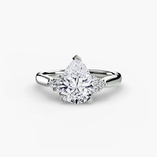 Solitaire with Cluster Shoulders 2
