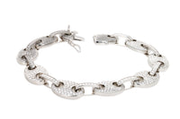 CUSTOM MADE MARINER LINK LAB GROWN DIAMOND BRACELET