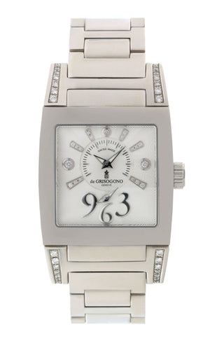 de Grisogono Lady's Tino Instrumentino No 5 Stainless Steel Silver Diamond Dial
