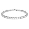 14KT WHITE GOLD LAB DIAMOND TENNIS BRACELET 5.40CT