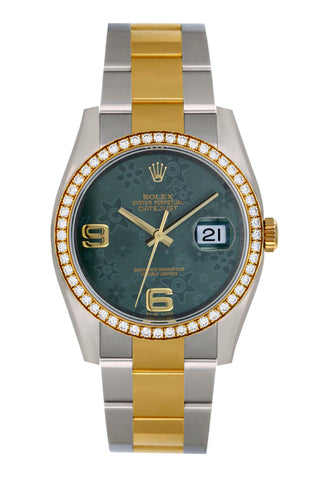 ROLEX DATEJUST 36MM (FACTORY DIAMOND BEZEL) #116243 (2018)