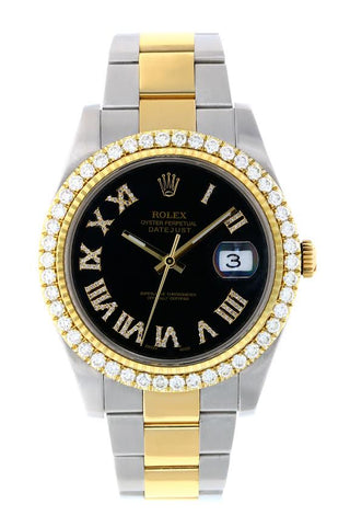 ROLEX DATEJUST 41MM #116333 (CUSTOM DIAMOND DIAL / CUSTOM DIAMOND BEZEL)