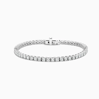 WF 14K WHITE GOLD DIAMOND TENNIS BRACELET 8 PT