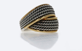 MARK LASH 18K GOLD AND SILVER RING