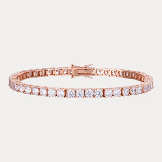 14K ROSE GOLD DIAMOND TENNIS BRACELET