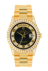 ROLEX DAY DATE 36MM (1990) #18388 FACTORY DIAMONDS (ROLEX SERVICED IN 2025)