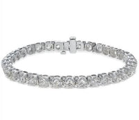10KT WHITE GOLD NATURAL DIAMOND TENNIS BRACELET 9.45 CT
