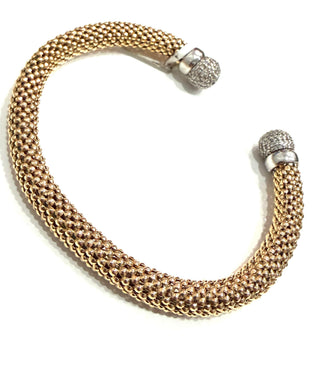 WF 14K YELLOW GOLD BRACELET WITH DIAMONDS