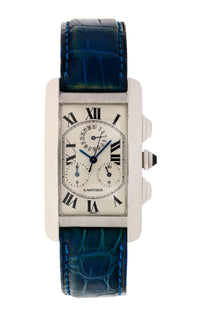 CARTIER TANK AMERICAN WHITE GOLD #2312 (JUST SERVICED)
