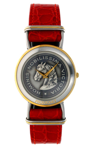 PEQUIGNET HOMINIS NOBILISSIMA VICTORIA 40TH ANNIVERSARY COIN WATCH